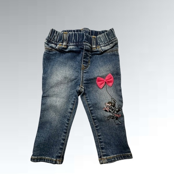GAP Minnie Mouse Sweater & GAP Minnie Mouse Jeans with Bows - Size: 12-18 mths - Picture 4 of 6
